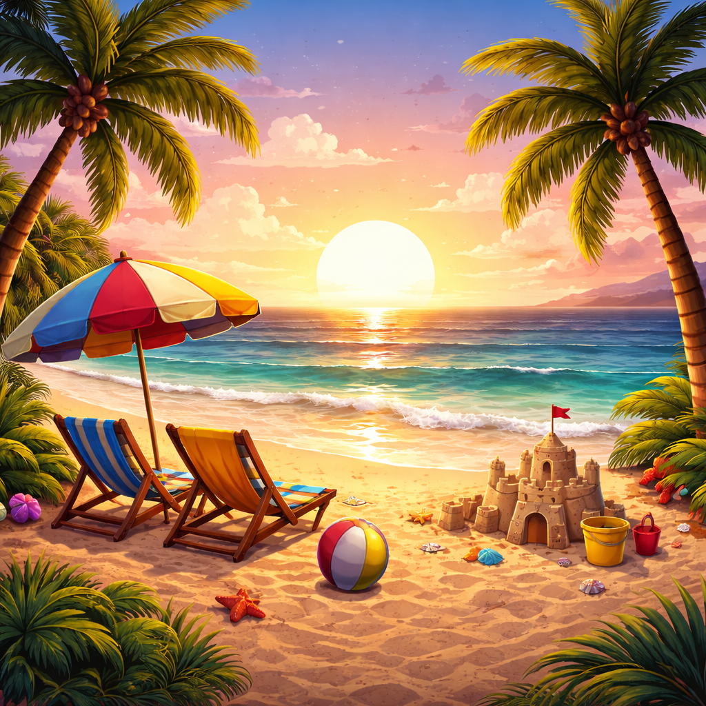 Тропический пляж